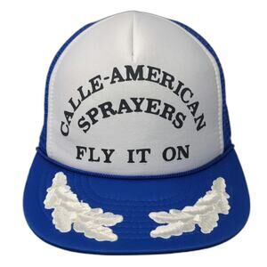 Nissin Trucker Hat Blue One Size Calle-American Sprayers Scrambled Eggs Mesh